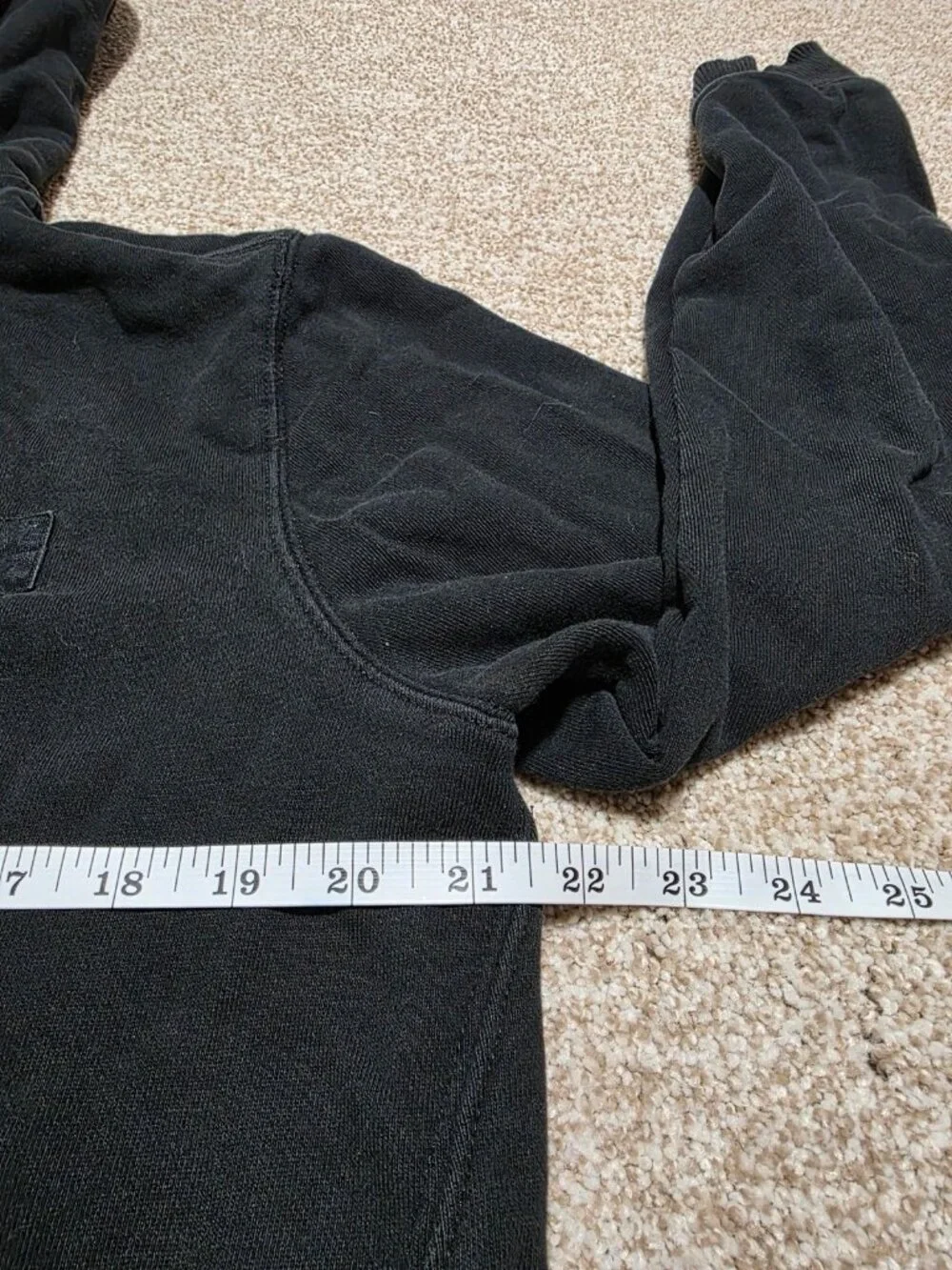 Men’s True Religion Y2K Full Zip Black Streetwear Hoodie Size Medium